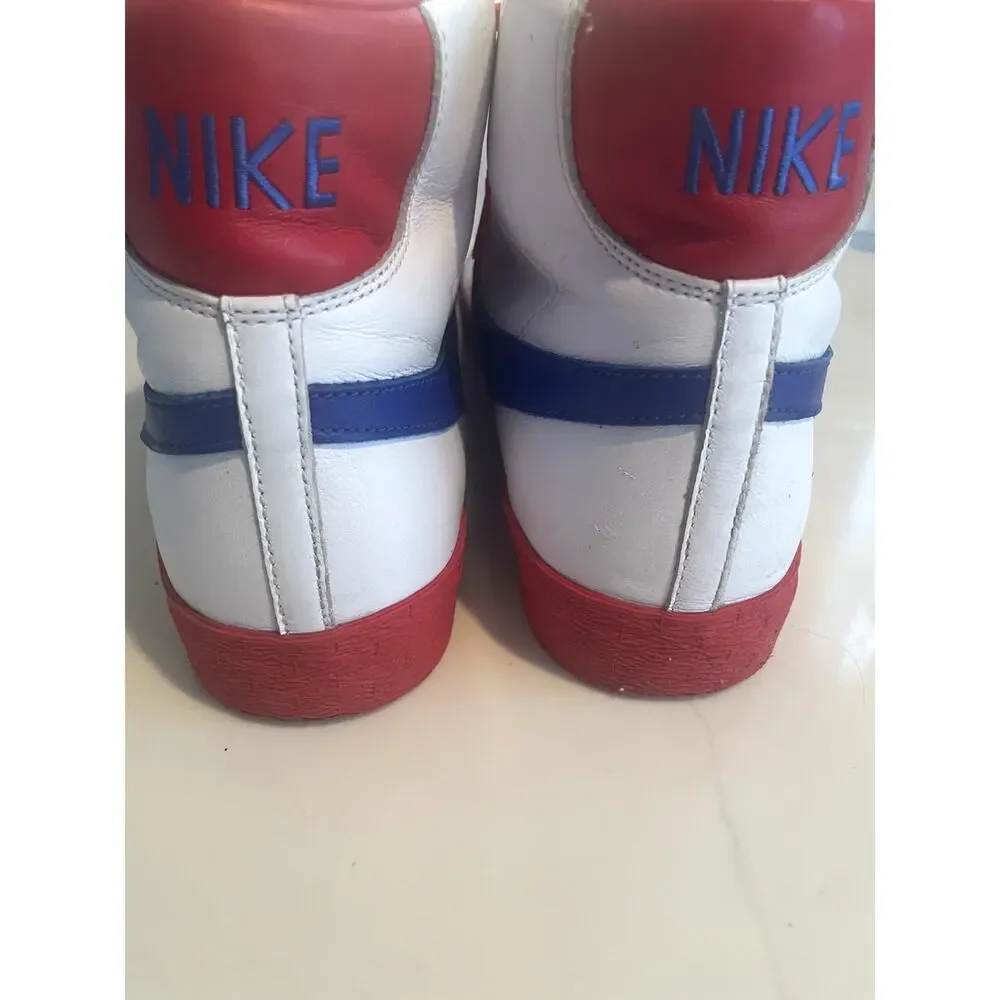 Men's Nike Hightop Red/White/Blue Blazers Size 13